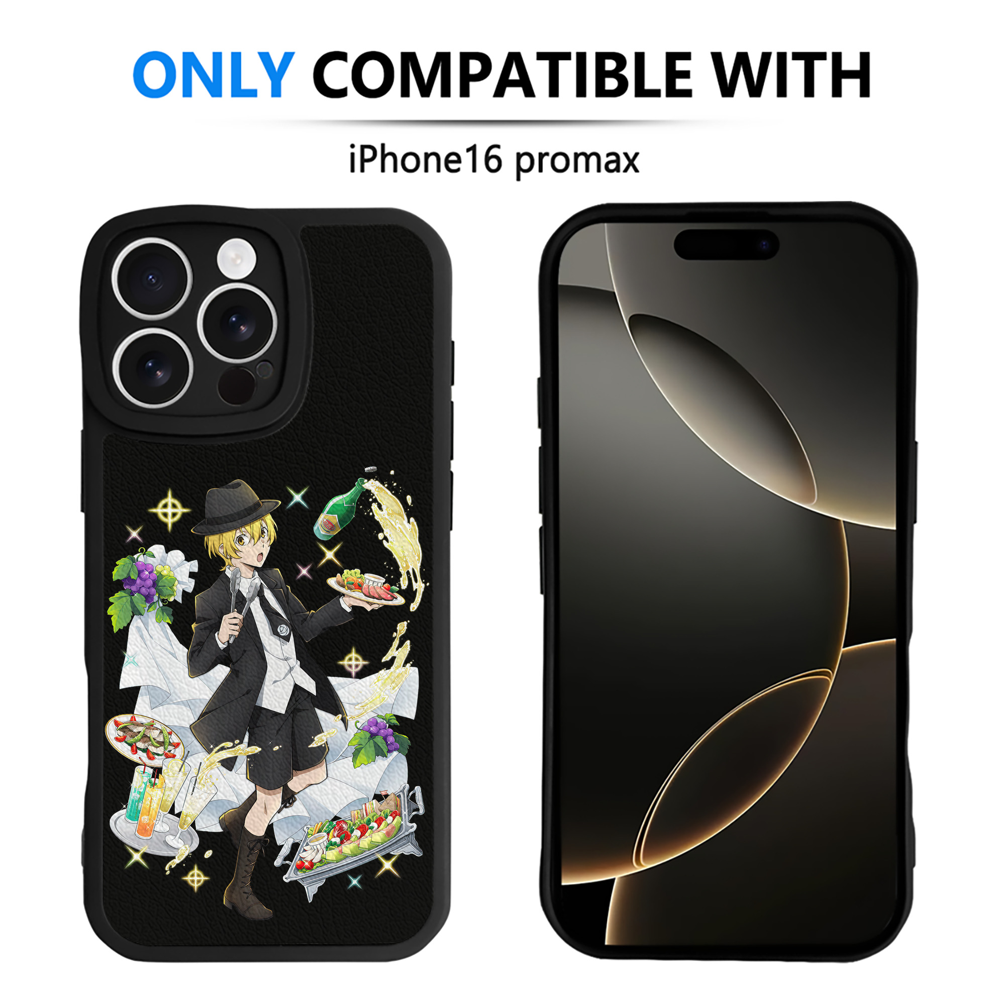 （画像用） 文豪ストレイドッグス Bungo Stray Dogs 【iPhone 16シリーズ対応】シリコンスマホケース（レザー調） 材質：シリコン